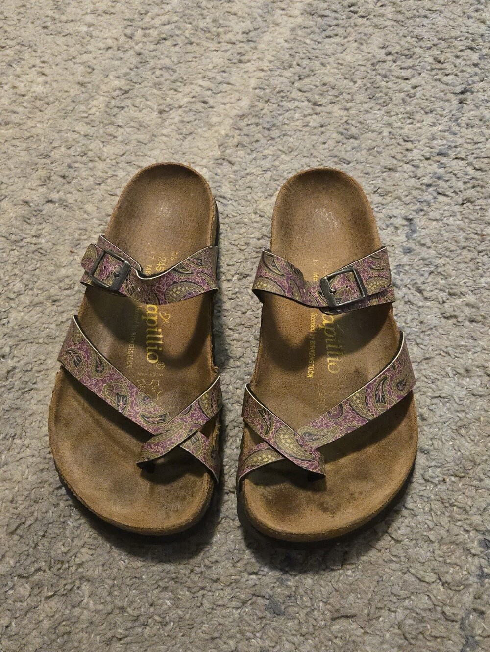 Papillio by Birkenstock Tabora Paisley Strappy Sandals - Women's Size 38 (US L7